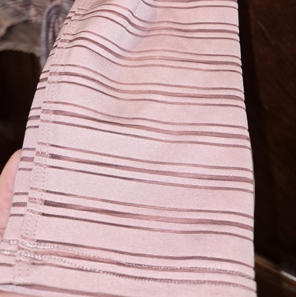 Lululemon Tie Your Practice Long Sleeve *Stripe Vintage Mauve - Picture 7 of 12